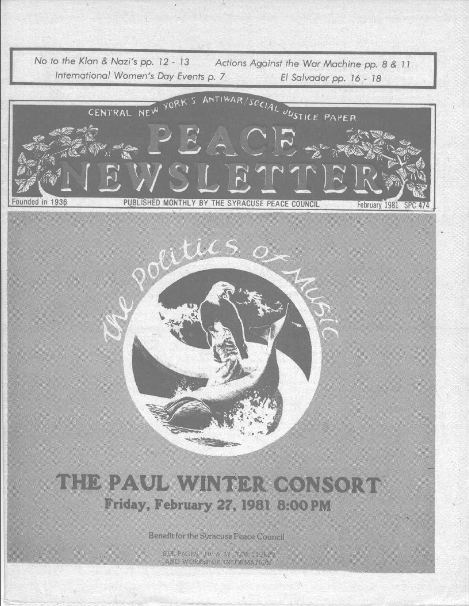 Peace Newsletter, 1981